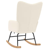 Fauteuil relaxant Crème 61 x 78 x 98 cm tissu