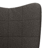 Fauteuil relaxant Gris foncé 61 x 78 x 98 cm tissu