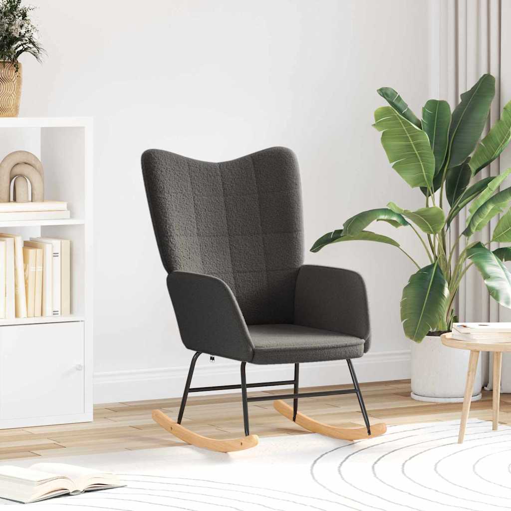 Fauteuil relaxant Gris foncé 61 x 78 x 98 cm tissu