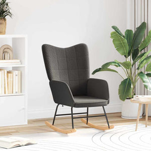 Fauteuil relaxant Gris foncé 61 x 78 x 98 cm tissu