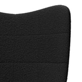 Fauteuil relaxant Noir 61 x 78 x 98 cm tissu