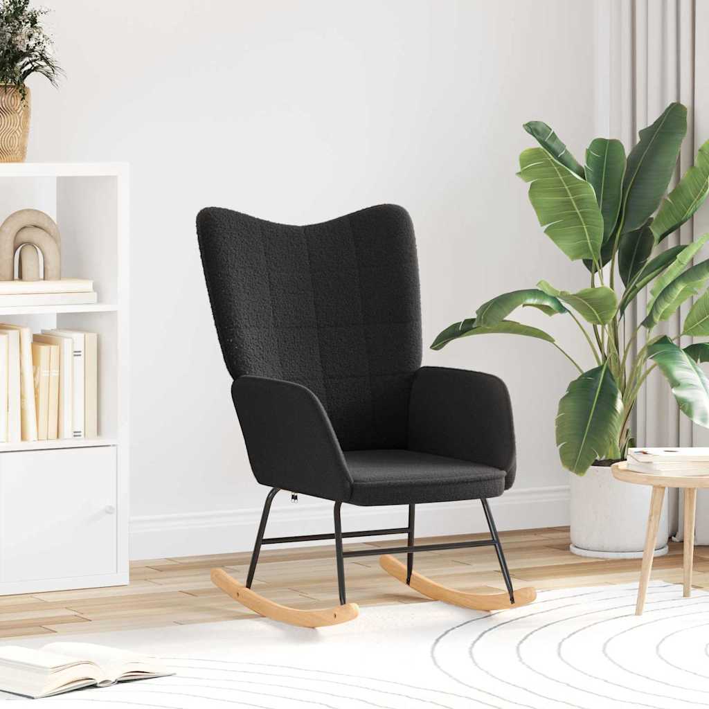 Fauteuil relaxant Noir 61 x 78 x 98 cm tissu