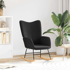 Fauteuil relaxant Noir 61 x 78 x 98 cm tissu