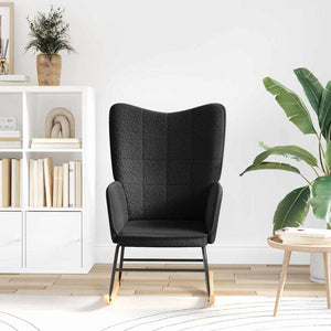 Fauteuil relaxant Noir 61 x 78 x 98 cm tissu
