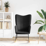 Fauteuil relaxant Noir 61 x 78 x 98 cm tissu