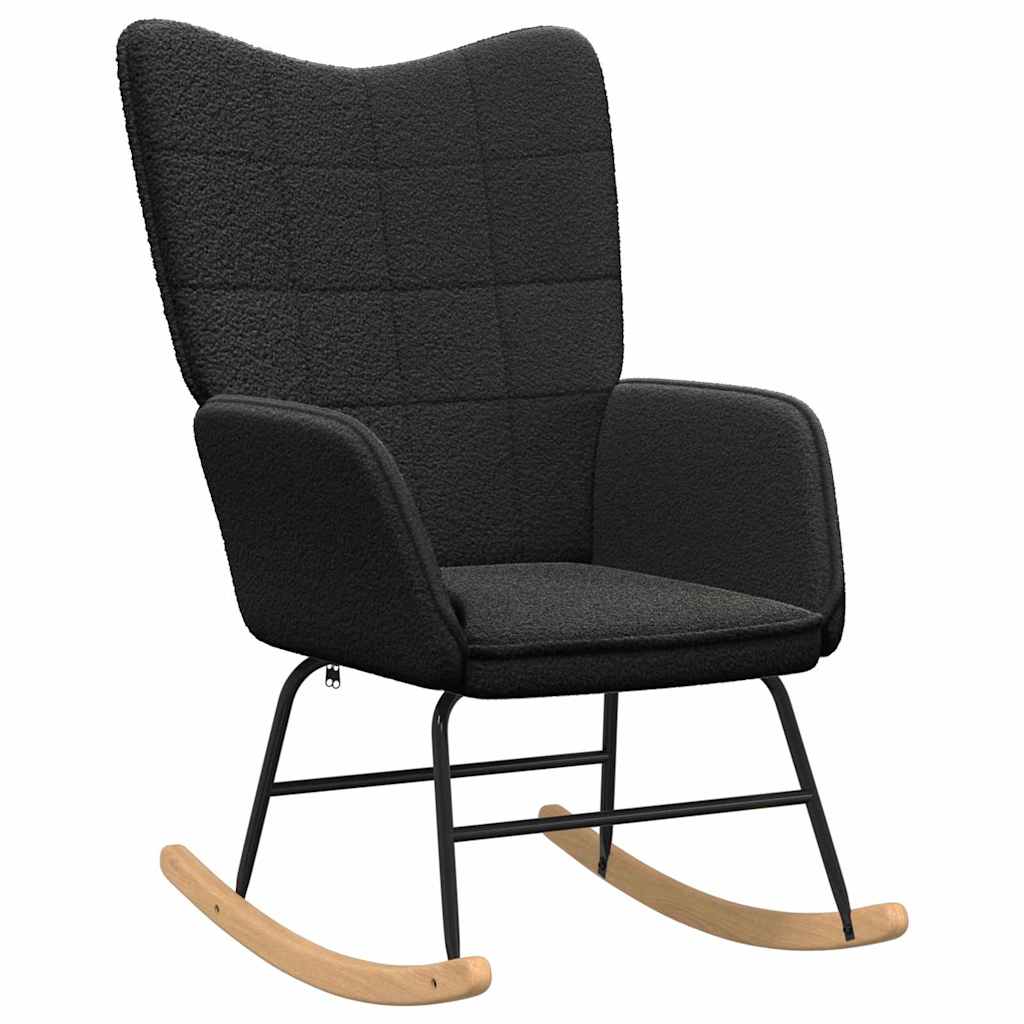 Fauteuil relaxant Noir 61 x 78 x 98 cm tissu