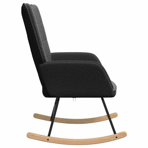 Fauteuil relaxant Noir 61 x 78 x 98 cm tissu