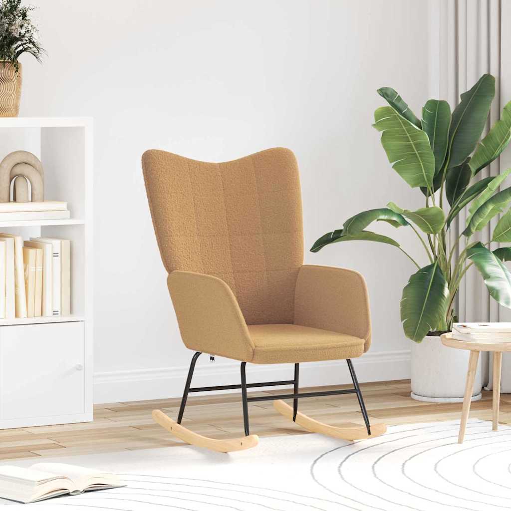 Fauteuil relaxant Beige 61 x 78 x 98 cm tissu