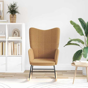 Fauteuil relaxant Beige 61 x 78 x 98 cm tissu