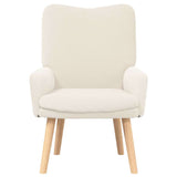 Fauteuil relaxant Crème 63 x 67 x 94 cm tissu