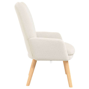 Fauteuil relaxant Crème 63 x 67 x 94 cm tissu
