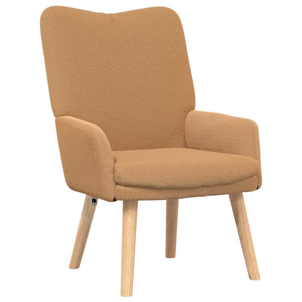 Fauteuil relaxant Beige 63 x 67 x 94 cm tissu
