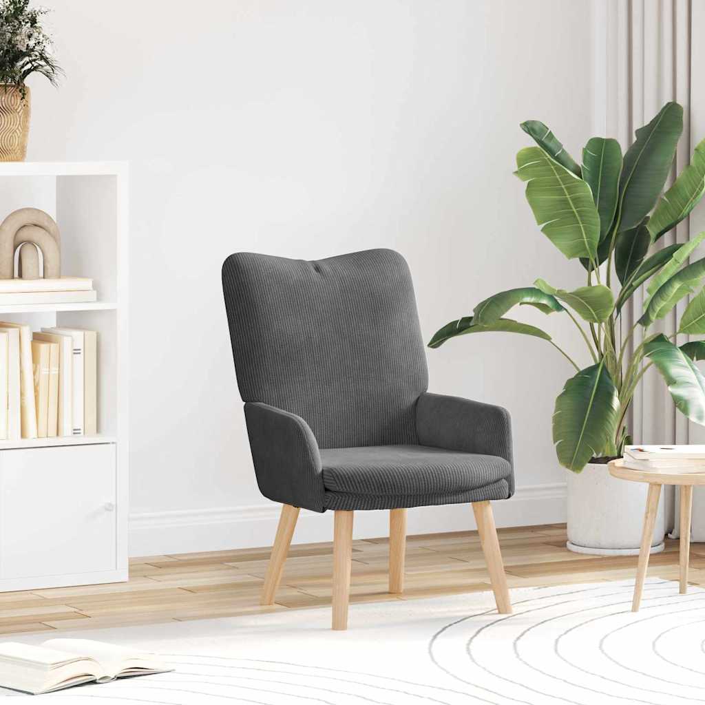 Fauteuil relaxant Gris foncé 63 x 67 x 94 cm tissu