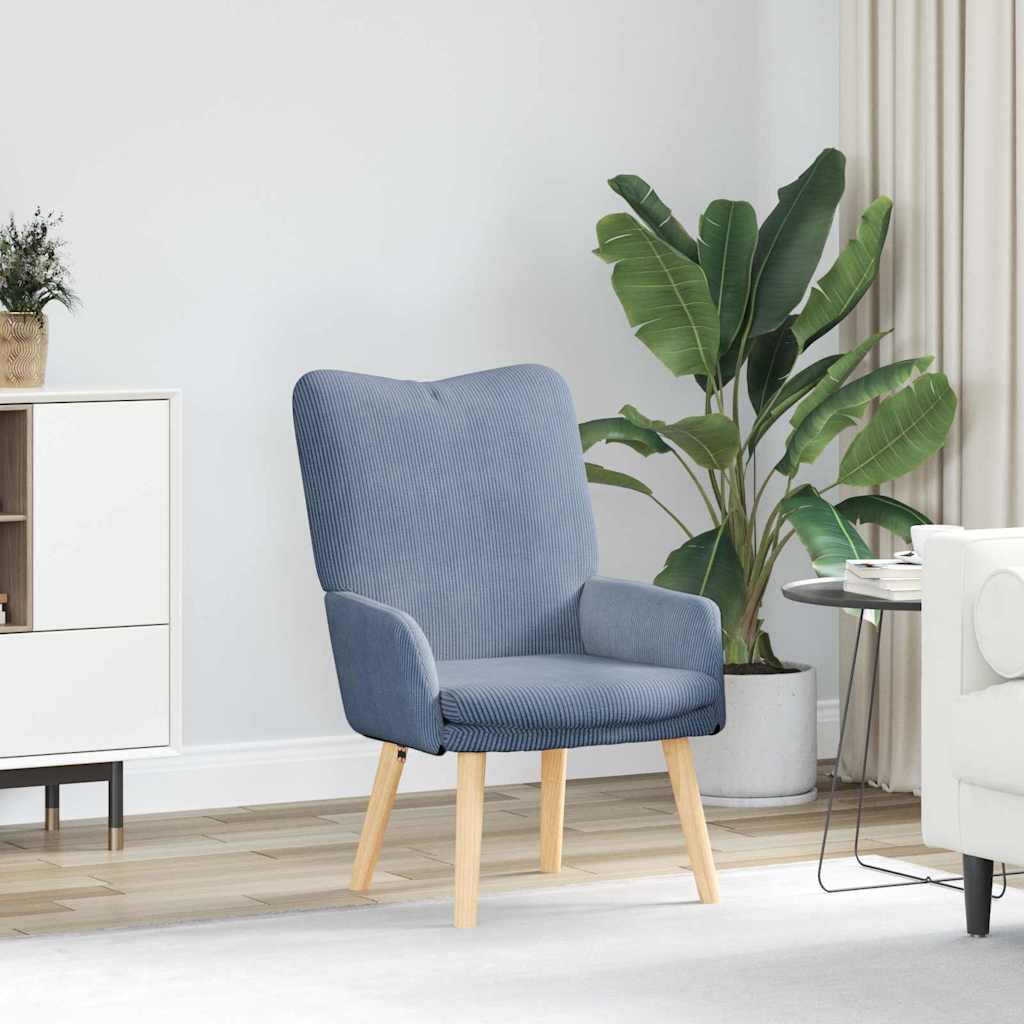 Fauteuil relaxant Bleu 63 x 67 x 94 cm tissu