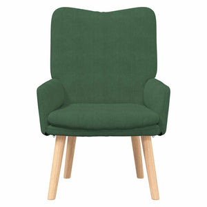 Fauteuil relaxant Vert jungle 63 x 67 x 94 cm tissu