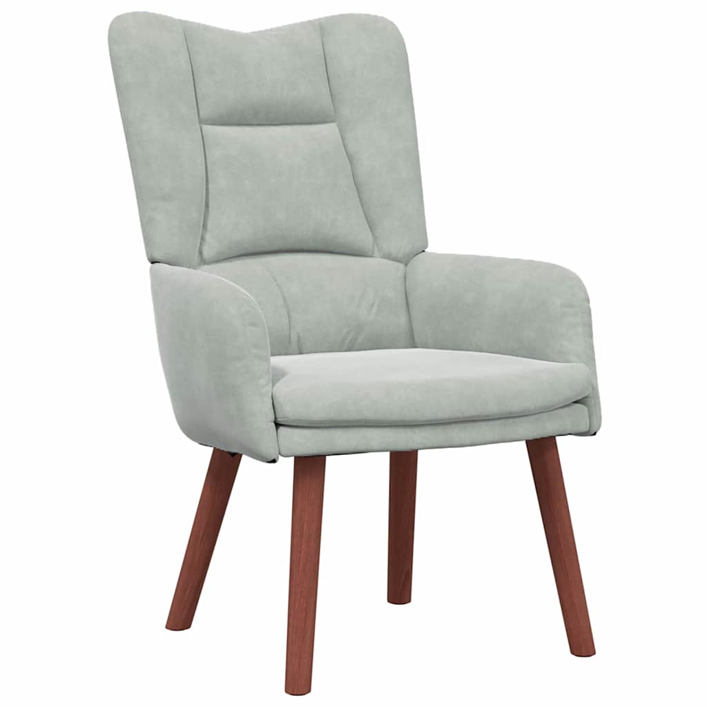 Fauteuil relaxant Gris clair 63 x 67 x 94 cm Velours