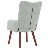 Fauteuil relaxant Gris clair 63 x 67 x 94 cm Velours