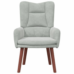 Fauteuil relaxant Gris clair 63 x 67 x 94 cm Velours