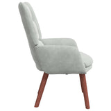 Fauteuil relaxant Gris clair 63 x 67 x 94 cm Velours