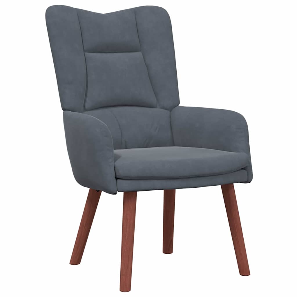 Fauteuil relaxant Gris foncé 63 x 67 x 94 cm Velours