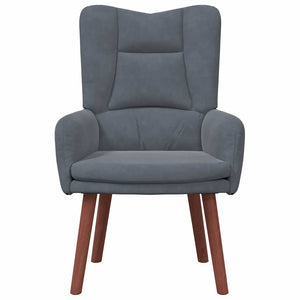 Fauteuil relaxant Gris foncé 63 x 67 x 94 cm Velours