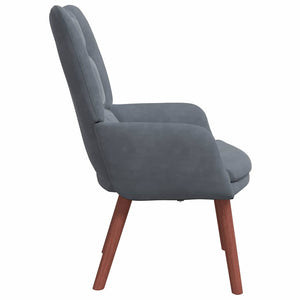 Fauteuil relaxant Gris foncé 63 x 67 x 94 cm Velours
