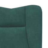 Fauteuil relaxant Vert foncé 63 x 67 x 94 cm Velours