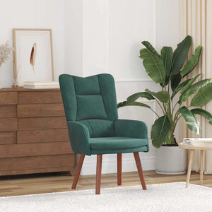 Fauteuil relaxant Vert foncé 63 x 67 x 94 cm Velours