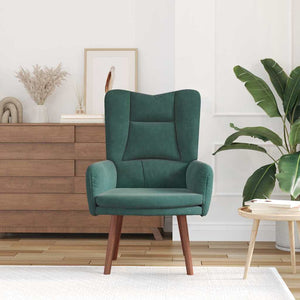 Fauteuil relaxant Vert foncé 63 x 67 x 94 cm Velours