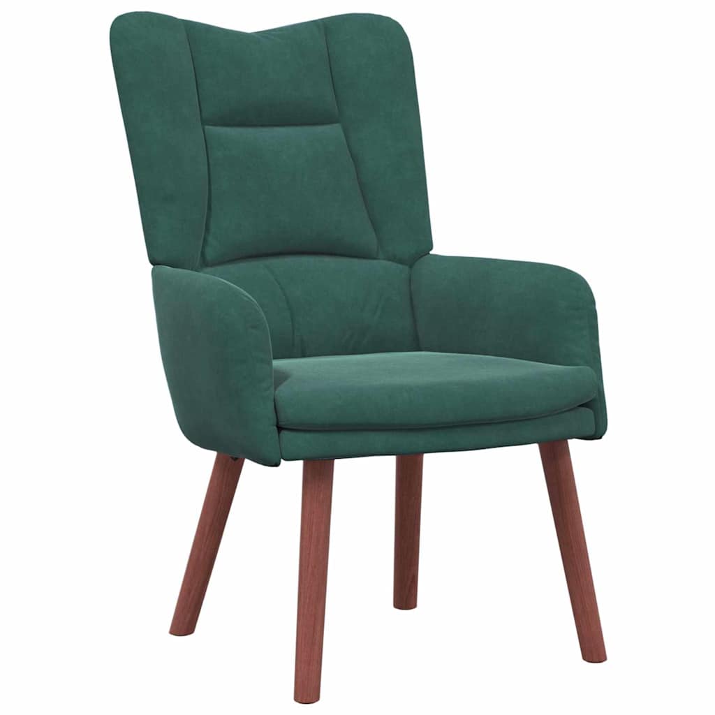 Fauteuil relaxant Vert foncé 63 x 67 x 94 cm Velours