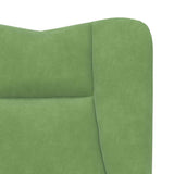Fauteuil relaxant Vert clair 63 x 67 x 94 cm Velours