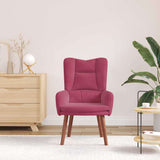 Fauteuil relaxant Rouge bordeaux 63 x 67 x 94 cm Velours