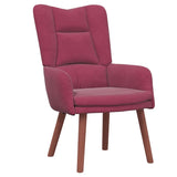 Fauteuil relaxant Rouge bordeaux 63 x 67 x 94 cm Velours