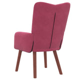 Fauteuil relaxant Rouge bordeaux 63 x 67 x 94 cm Velours