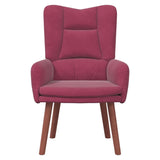 Fauteuil relaxant Rouge bordeaux 63 x 67 x 94 cm Velours