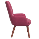 Fauteuil relaxant Rouge bordeaux 63 x 67 x 94 cm Velours