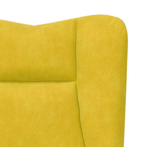 Fauteuil relaxant Jaune 63 x 67 x 94 cm Velours