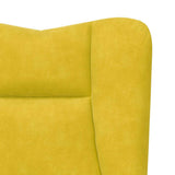 Fauteuil relaxant Jaune 63 x 67 x 94 cm Velours