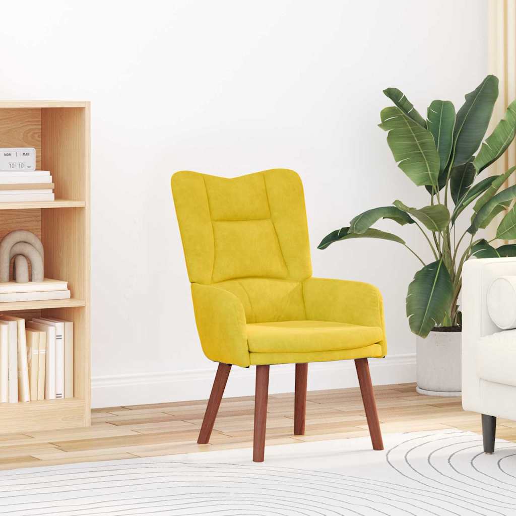 Fauteuil relaxant Jaune 63 x 67 x 94 cm Velours