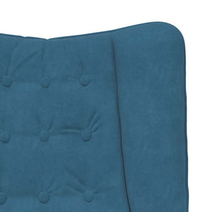 Fauteuil relaxant Bleu 63 x 67 x 94 cm Velours
