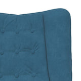 Fauteuil relaxant Bleu 63 x 67 x 94 cm Velours