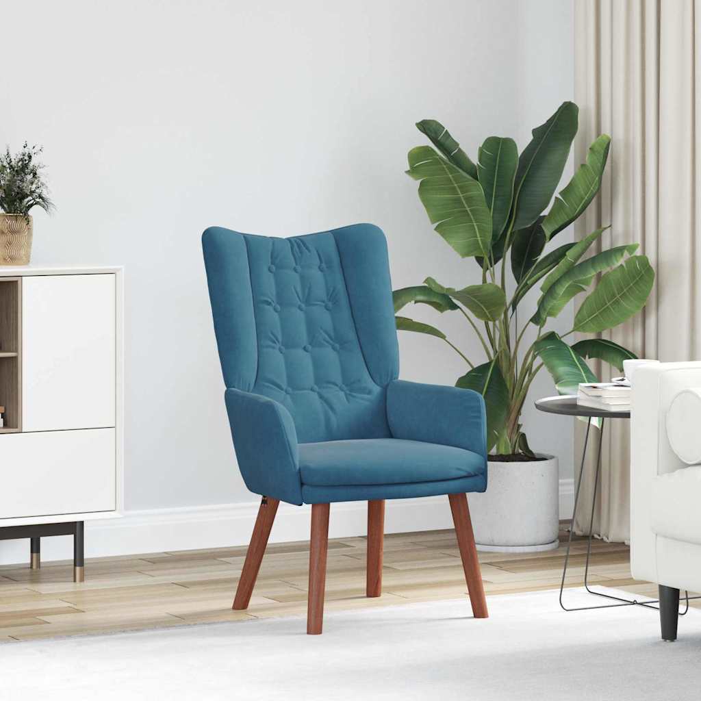 Fauteuil relaxant Bleu 63 x 67 x 94 cm Velours