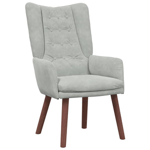 Fauteuil relaxant Gris clair 63 x 67 x 94 cm Velours