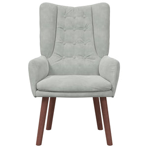 Fauteuil relaxant Gris clair 63 x 67 x 94 cm Velours
