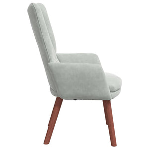 Fauteuil relaxant Gris clair 63 x 67 x 94 cm Velours