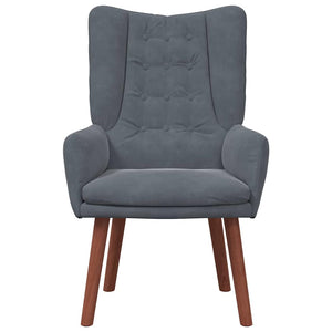 Fauteuil relaxant Gris foncé 63 x 67 x 94 cm Velours