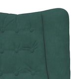 Fauteuil relaxant Vert foncé 63 x 67 x 94 cm Velours