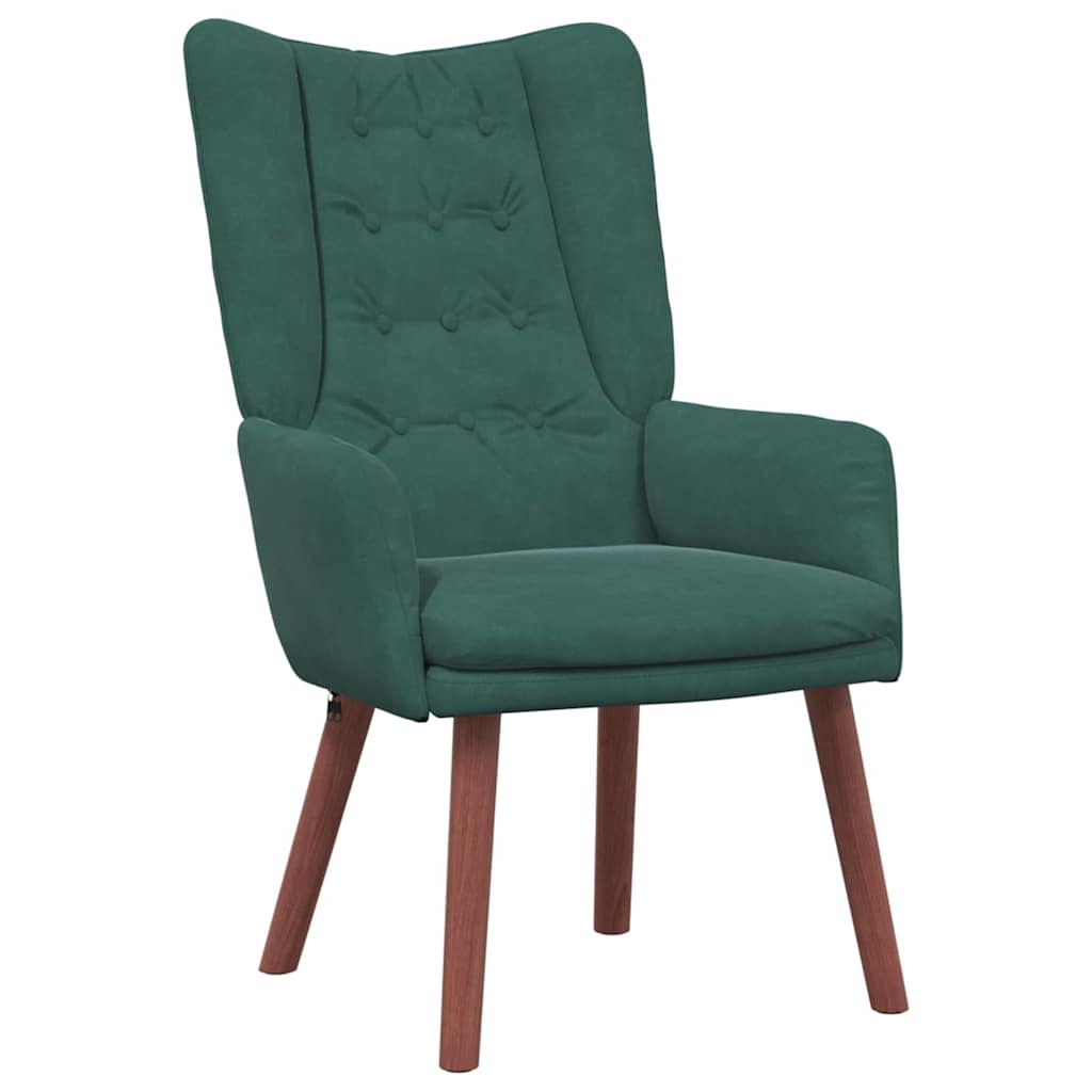 Fauteuil relaxant Vert foncé 63 x 67 x 94 cm Velours
