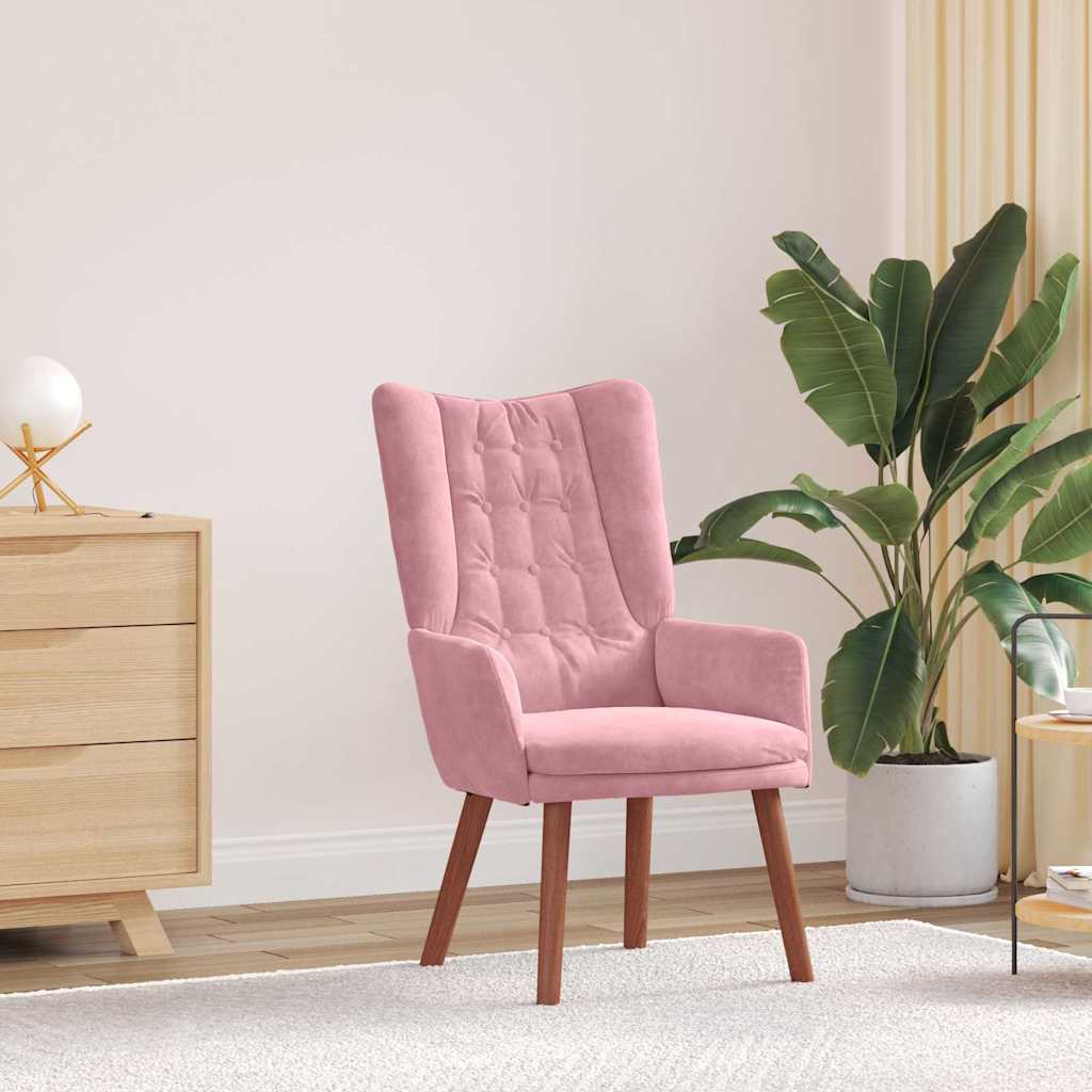 Fauteuil relaxant Rose 63 x 67 x 94 cm Velours