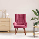 Fauteuil relaxant Rouge bordeaux 63 x 67 x 94 cm Velours